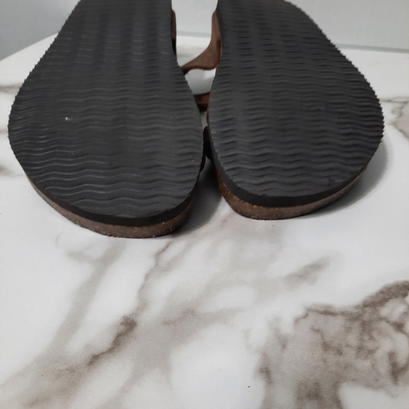 Mountain Sole Sandal Womens Size 6 Comfortable Walking Outdoor Brown Leather - Picture 9 of 10